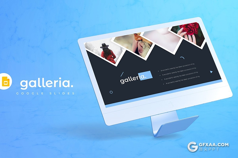 30页5种配色 团队照片展示商务通用Google slides模板 - 顶尖PPT