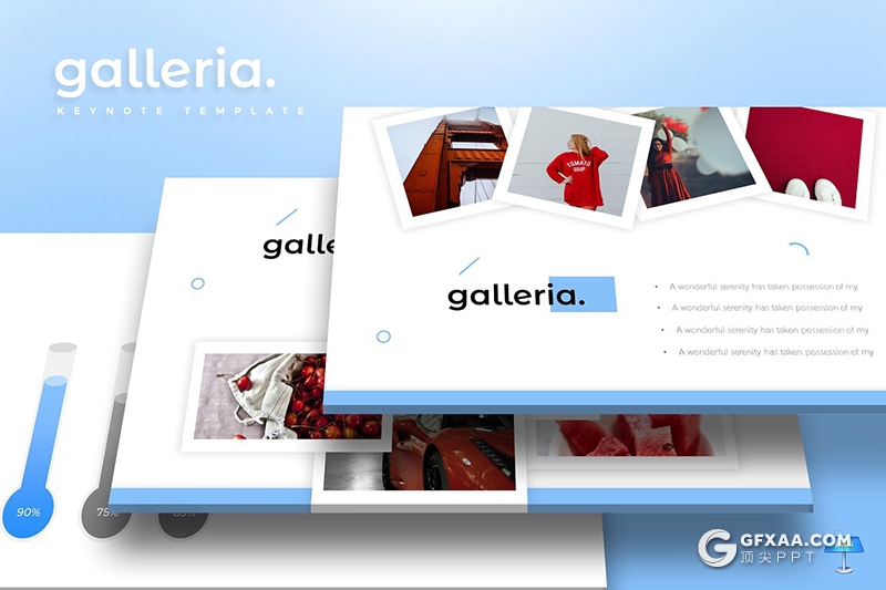 30页5种配色 团队照片展示商务通用keynote模板 - 顶尖PPT