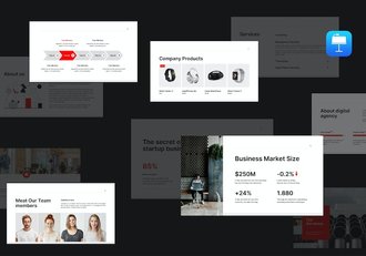 极简风格商务业务合作keynote模板 - 顶尖PPT