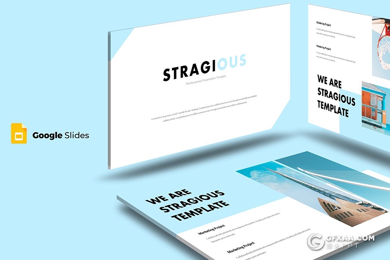 30页欧美商务风格Google slides模板 5种配色主题 - 顶尖PPT