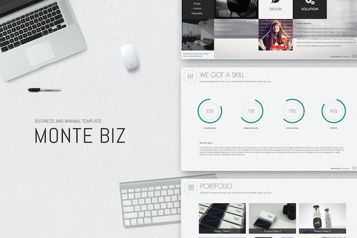 简约风格企业发展规划年度总结汇报PPT模板 - 顶尖PPT