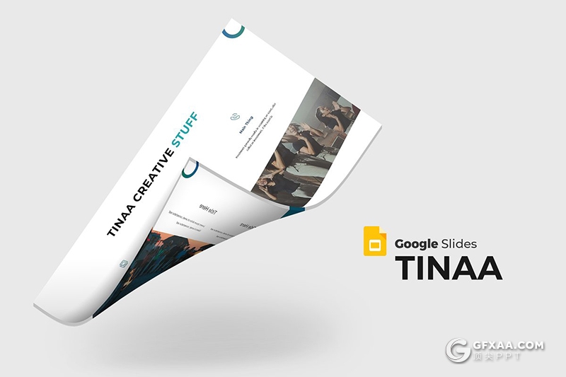 30页5种配色商务工作汇报Google slides模板 - 顶尖PPT