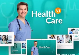 55页11种配色欧美医学医疗行业PPT模板 - 顶尖PPT