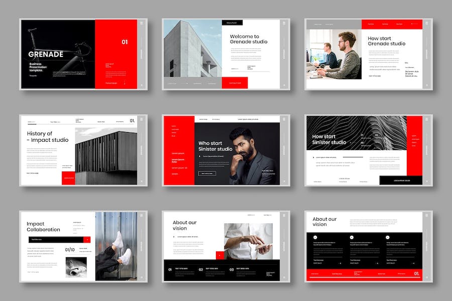 创意爆炸式商务项目路演推介Keynote模板 - 顶尖PPT