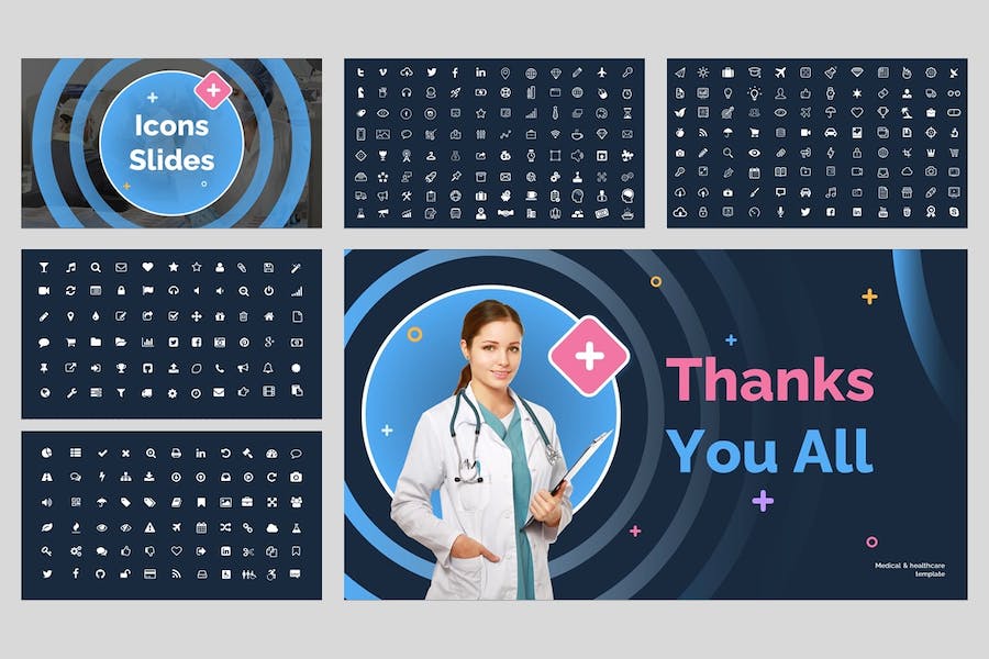 医疗保健讲述展示诊疗服务管理Keynote模板 - 顶尖PPT