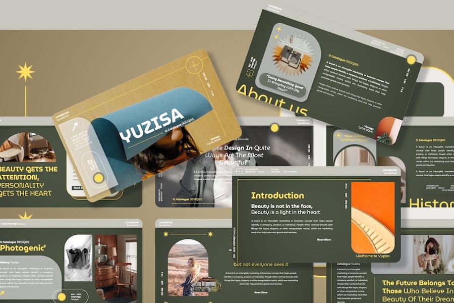 美学艺术设计风格展示讲座Keynote模板 - 顶尖PPT