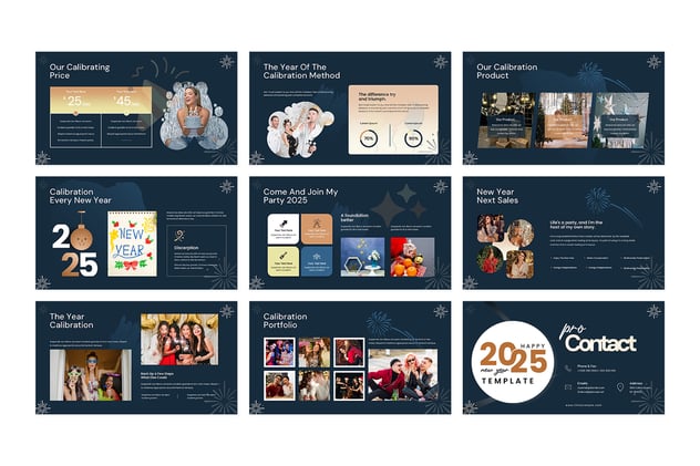 新年活动策划PowerPoint模板 - 顶尖PPT