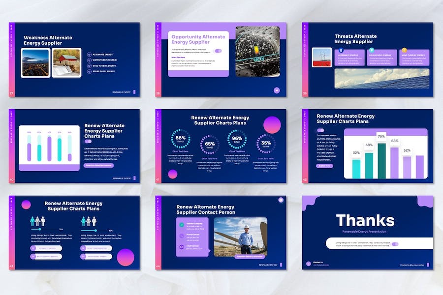 可再生能源绿色环保主题Keynote模板 - 顶尖PPT