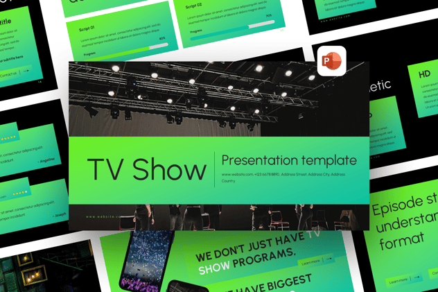 电视节目介绍PPT模板 - 顶尖PPT