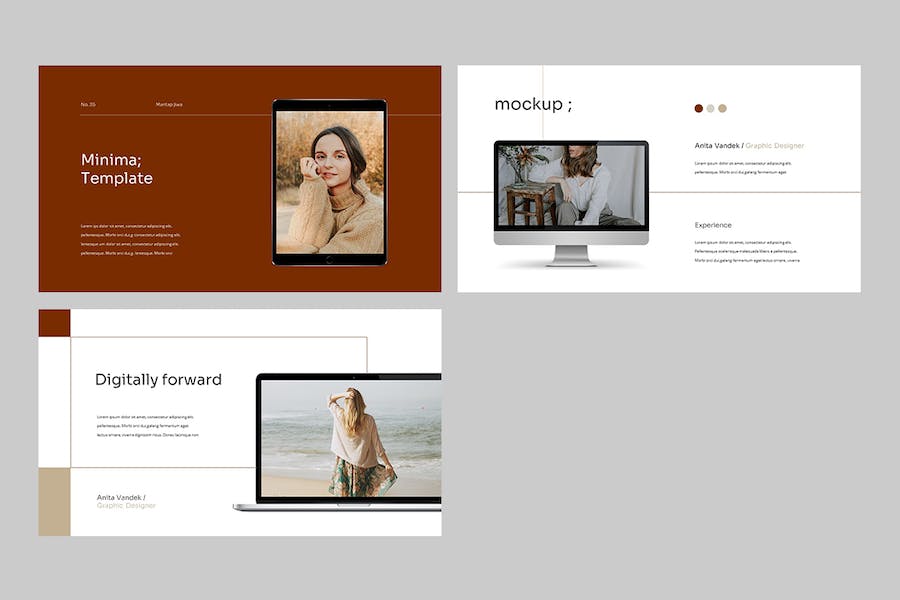 时装发布会时尚品牌介绍keynote模板 - 顶尖PPT