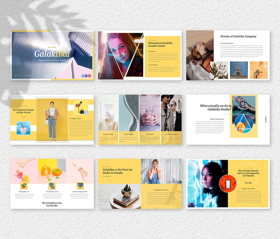 欧美创意业务轻奢展示PPT模板 - 顶尖PPT