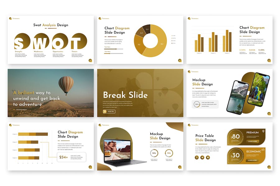 旅游度假主题PPT模板 - 顶尖PPT