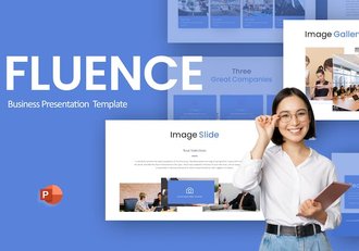 蓝色专业商务团队公司介绍PPT模板 - 顶尖PPT