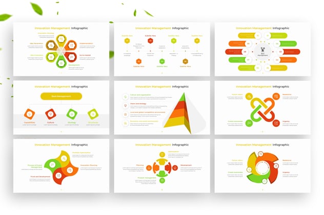 创新管理信息图形PPT模板 - 顶尖PPT