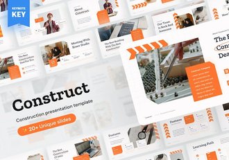 室内装修设计施工项目签署合作keynote模板 - 顶尖PPT