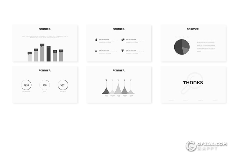 30页5种配色 国外简约商务风格keynote模板 - 顶尖PPT