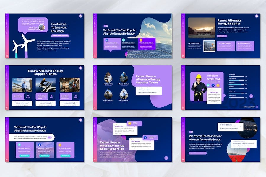 可再生能源绿色环保主题Keynote模板 - 顶尖PPT