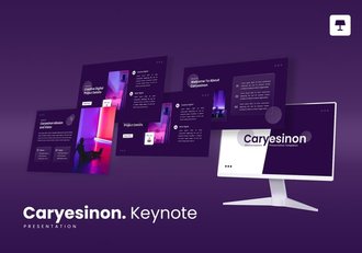 玻璃形态艺术风格keynote模板 - 顶尖PPT