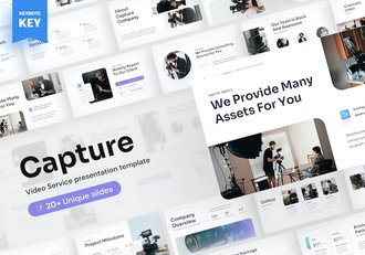 视频制作拍摄服务方案讲座Keynote模板 - 顶尖PPT