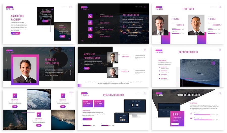 天文学科普教育课程Keynote模板 - 顶尖PPT