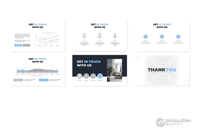 30页3种配色 欧美商务工作总结keynote模板 - 顶尖PPT