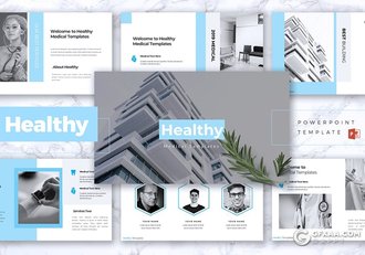30页5种配色医疗健康行业ppt模板 - 顶尖PPT