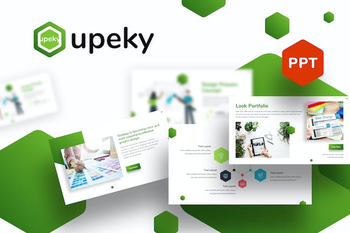 绿色科技商务风格PPT模板 - 顶尖PPT