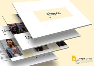 30页简约文艺风格Google slides模板 5种主题配色 - 顶尖PPT