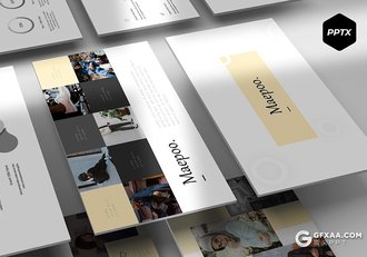 30页简约文艺风格ppt模板 5种主题配色 - 顶尖PPT