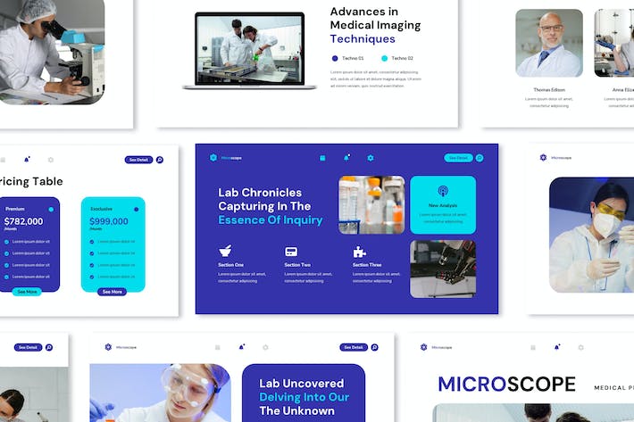 医疗中心业务介绍主题keynote模板 - 顶尖PPT