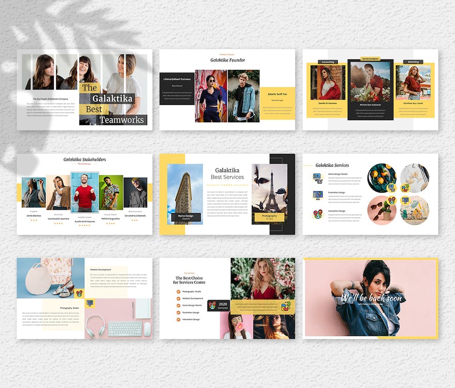 欧美创意业务轻奢展示PPT模板 - 顶尖PPT