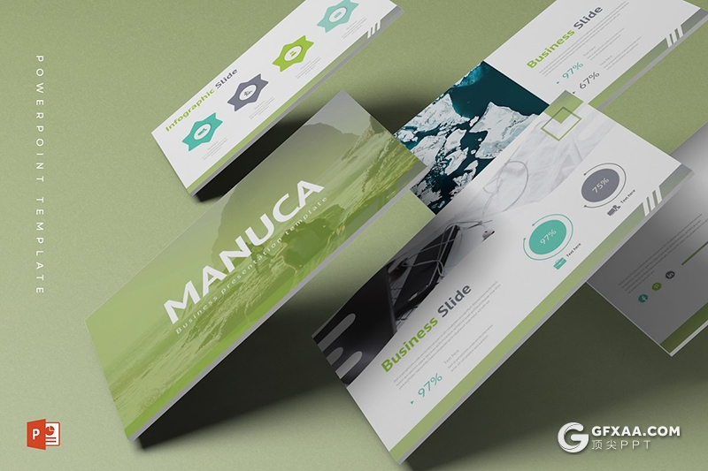 30页5种配色生态环境保护ppt模板 - 顶尖PPT