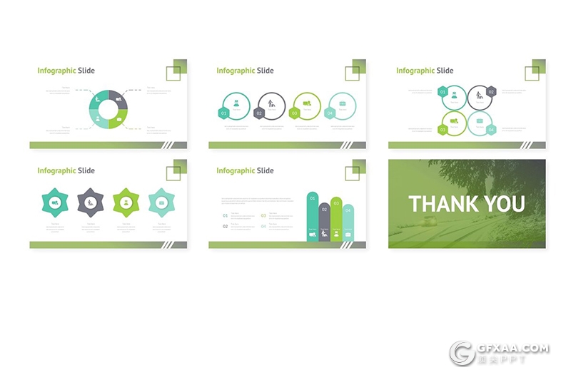 30页5种配色生态环境保护Google slides模板 - 顶尖PPT