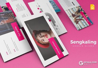 30页5种配色 时尚流行风格Google slides模板 - 顶尖PPT