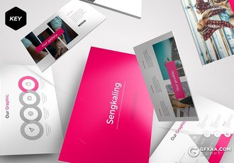 30页5种配色时尚流行风格ppt模板 - 顶尖PPT