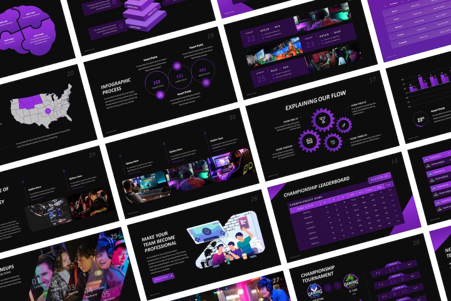 电竞游戏赛事策划推介PPT模板 - 顶尖PPT