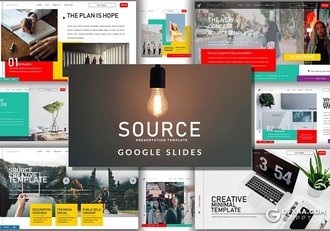 36页时尚流行杂志风格Google slides模板 - 顶尖PPT