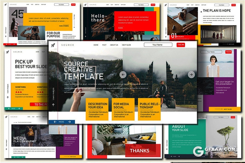 36页时尚流行杂志风格ppt模板 - 顶尖PPT