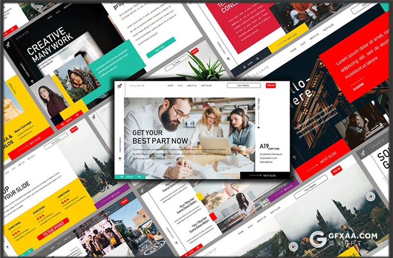 36页时尚流行杂志风格ppt模板 - 顶尖PPT