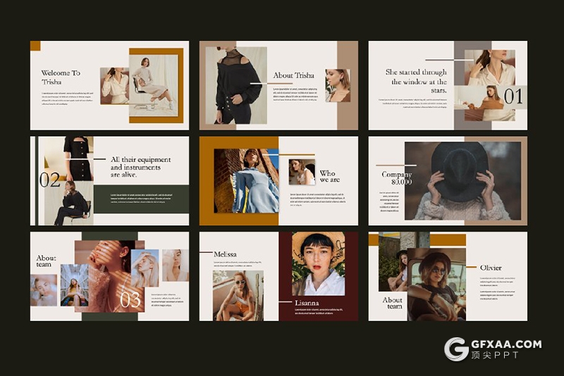 56页欧美时尚杂志风格keynote模版 - 顶尖PPT