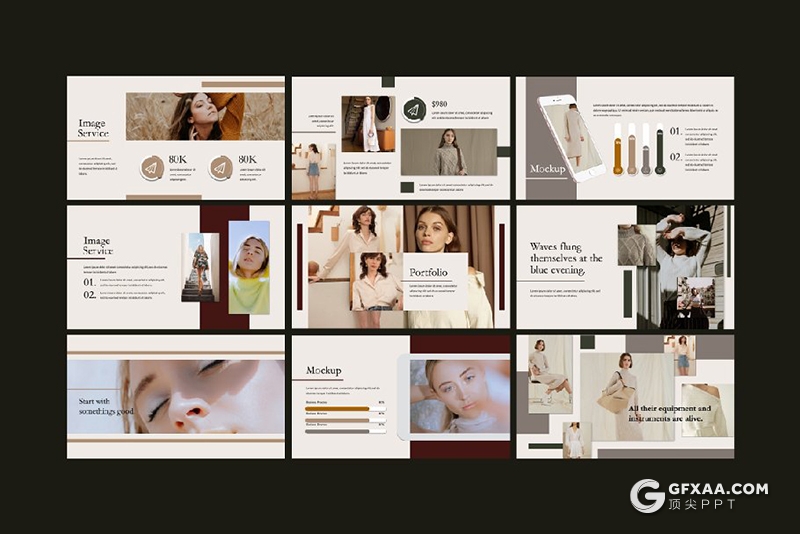 56页欧美时尚杂志风格keynote模版 - 顶尖PPT