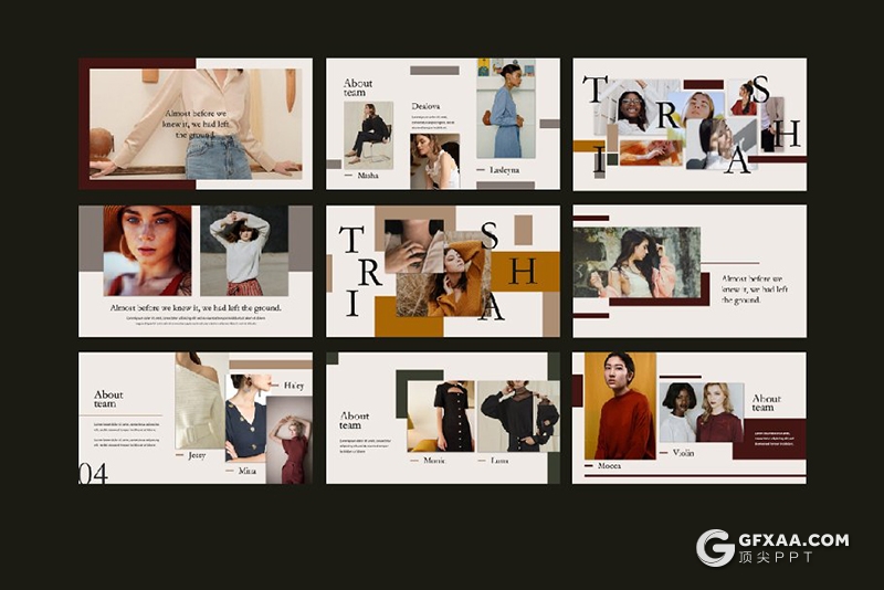 56页欧美时尚杂志风格keynote模版 - 顶尖PPT