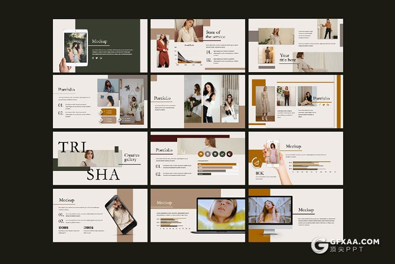 56页欧美时尚杂志风格keynote模版 - 顶尖PPT