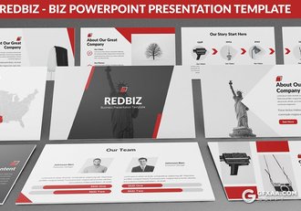 30页3种配色欧美商务通用PPT模板 - 顶尖PPT