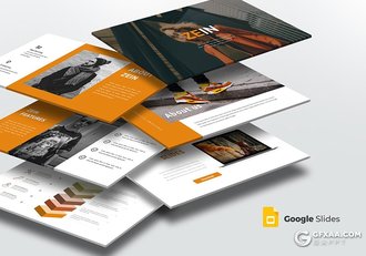 30页5种配色商务工作汇报Google slides模板 - 顶尖PPT