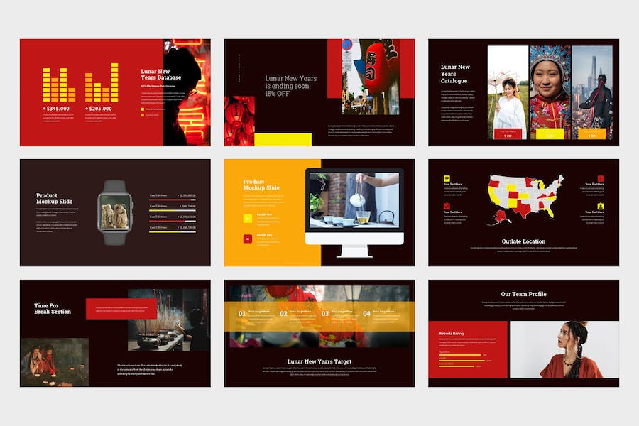 元宵节农历新年传统文化介绍传播PPT模板 - 顶尖PPT