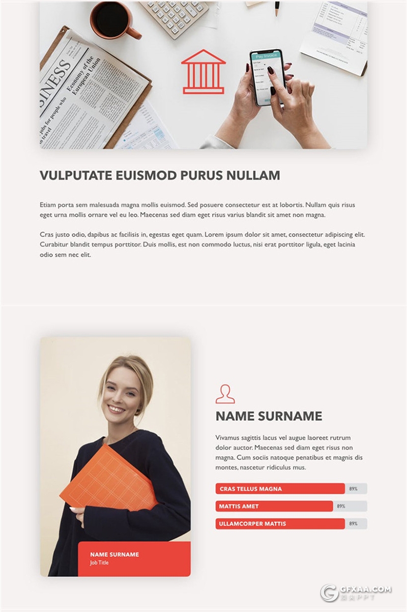 20页红色4:3规格PPT模版 - 顶尖PPT