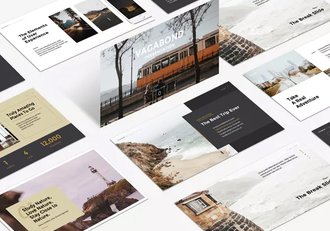 42页简约文艺风格ppt模板 - 顶尖PPT