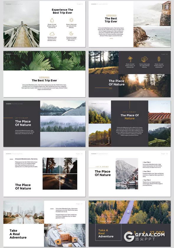 42页简约文艺风格ppt模板 - 顶尖PPT