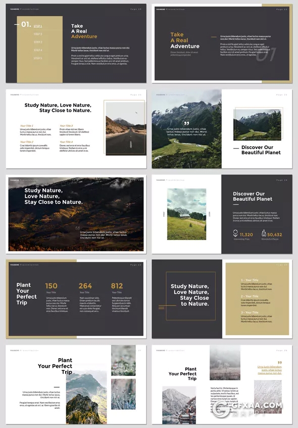 42页简约文艺风格ppt模板 - 顶尖PPT